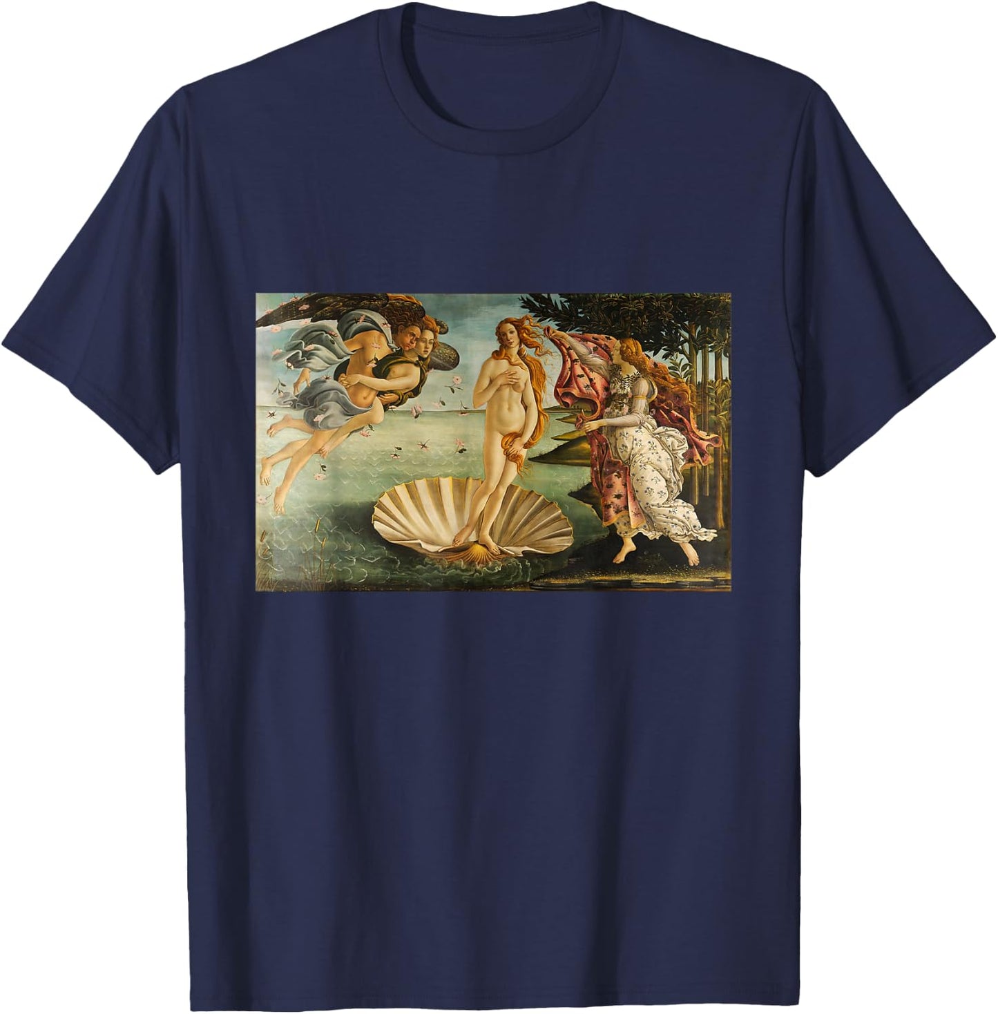Sandro Botticelli - Birth of Venus T-Shirt - T-Shirt | Navy