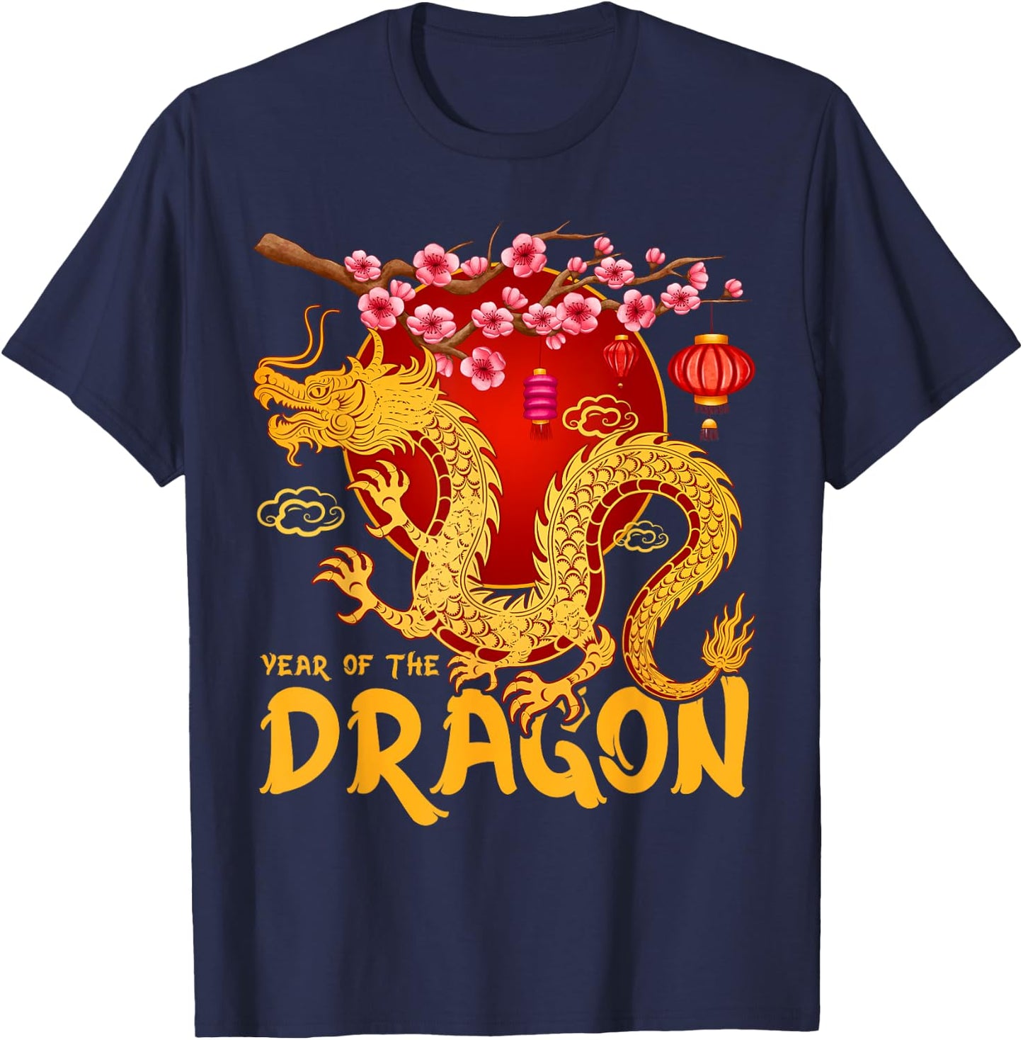 Chinese New Year 2024 Year Of The Dragon 2024 Shirt T-Shirt - T-Shirt | Navy
