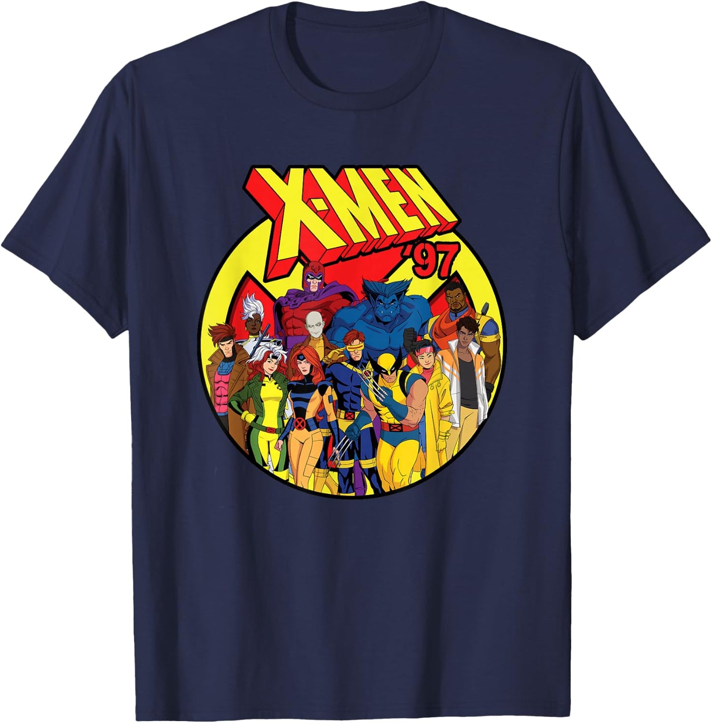 Marvel Studios X-Men '97 Animated Series Team and Title Logo , black T-Shirt - T-Shirt | Navy