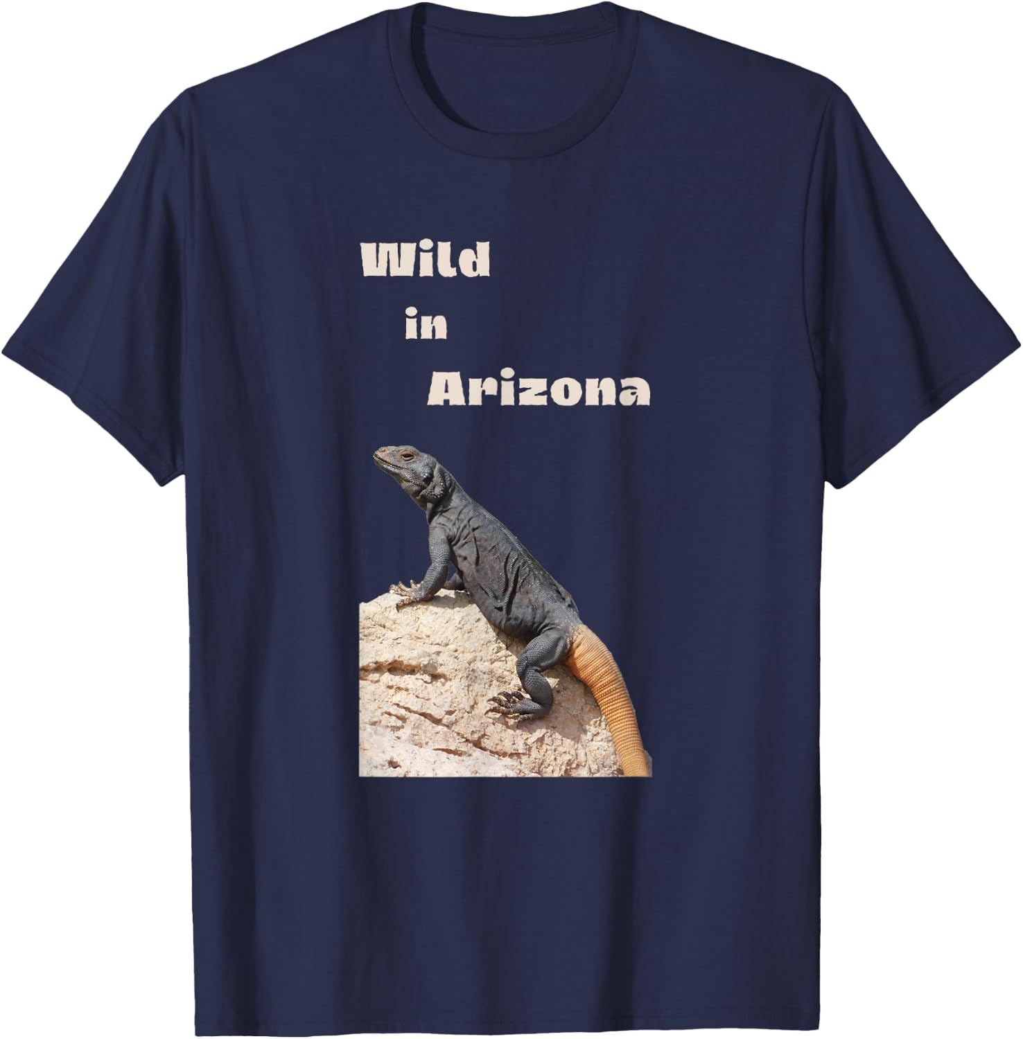 Wild in Arizona Chuckwalla T-Shirt - T-Shirt | Navy
