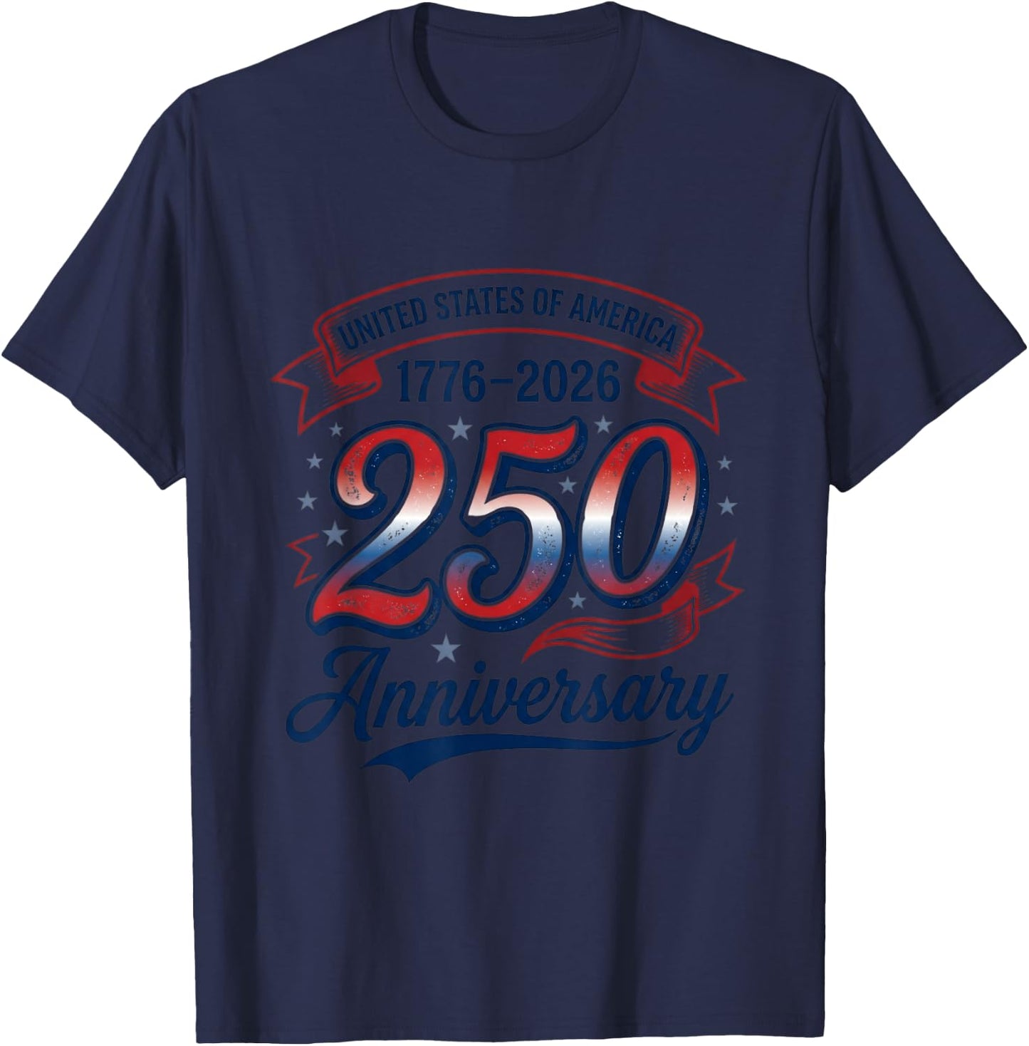 Patriotic Eagle USA 250th Freedom July Independence T-Shirt - T-Shirt | Navy