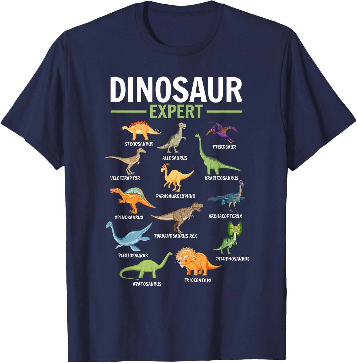 Dino Dinosaur Expert T-Shirt - T-Shirt | Navy