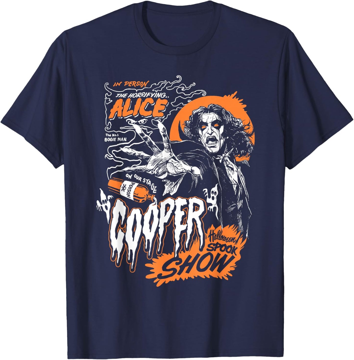 Alice Cooper Boogie Man , black T-Shirt - T-Shirt | Navy