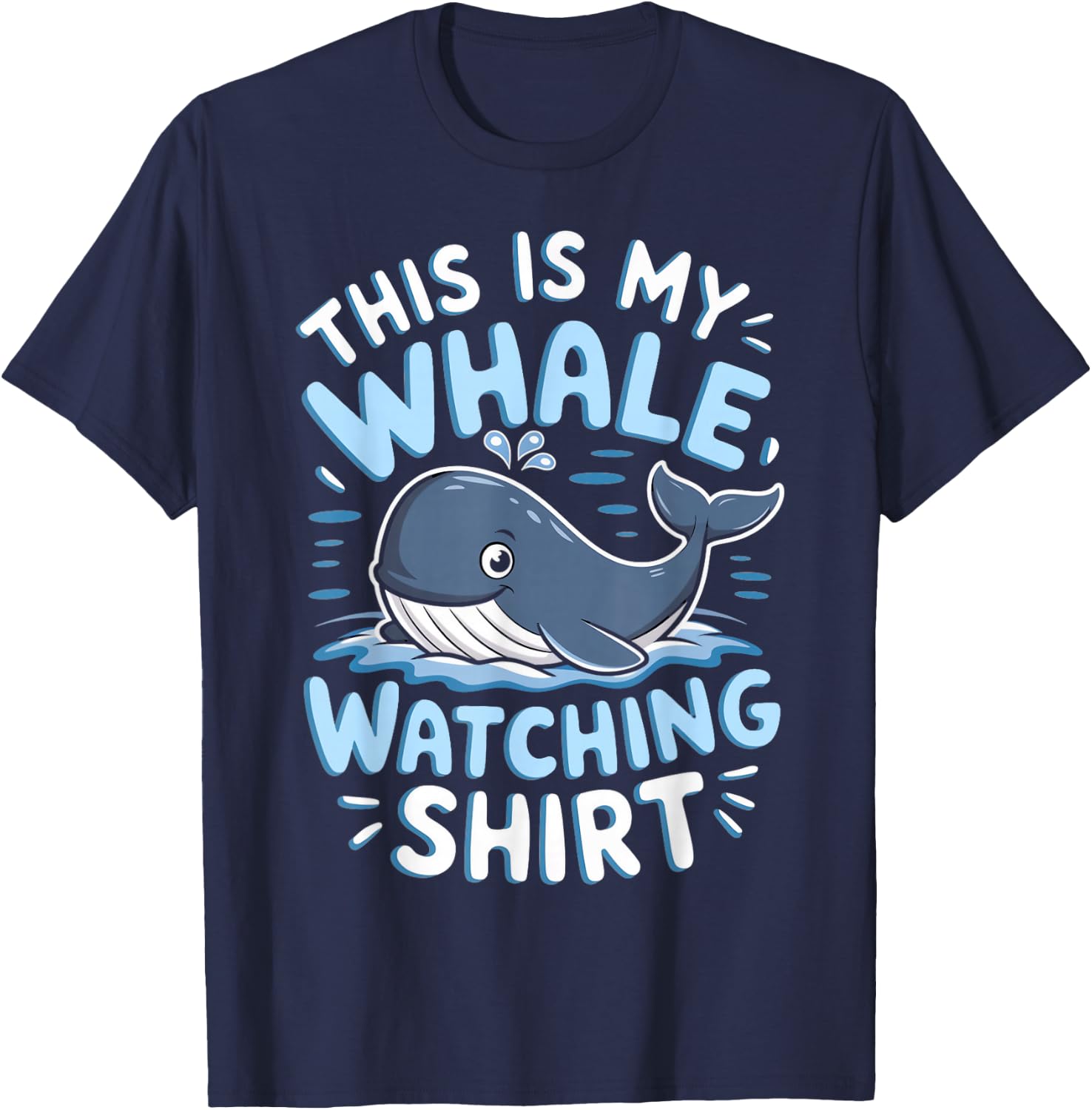 Whale Watch Orca This Is My Whale Watching T-Shirt - T-Shirt | Navy