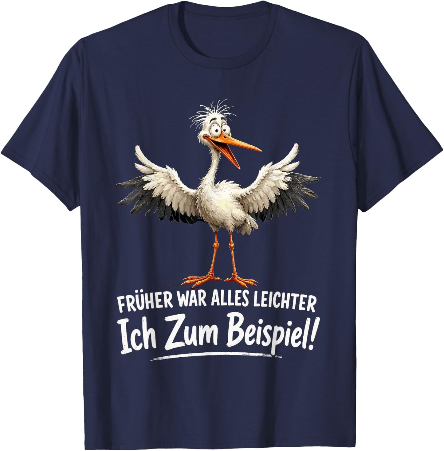 Früher war Alles Leichter Ich zum Beispiel lustiges Möwe T-Shirt - T-Shirt | Navy
