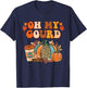 Oh My Gourd Pumpkins Funny Fall Autumn Thanksgiving Day T-Shirt - T-Shirt | Navy