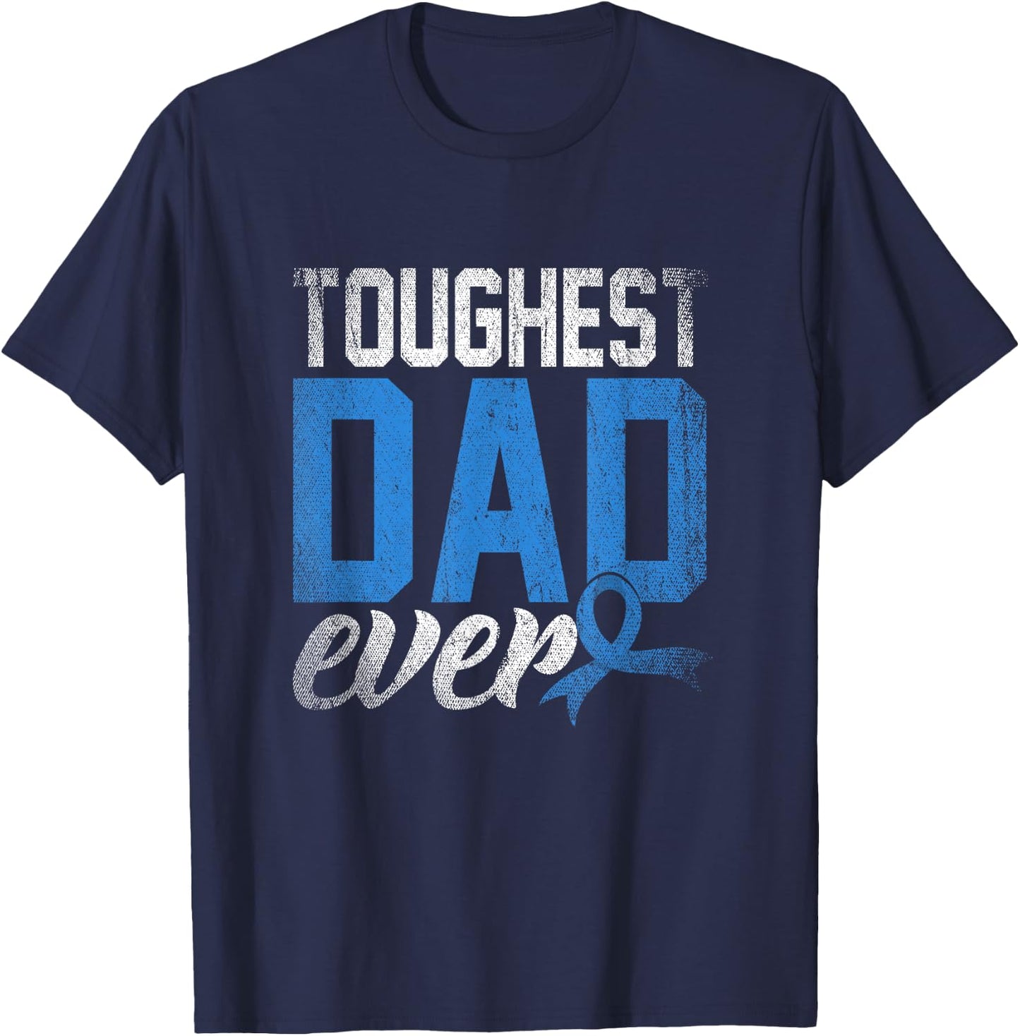 Father Survivor Dad Gift Prostate Cancer Awareness T-Shirt - T-Shirt | Navy