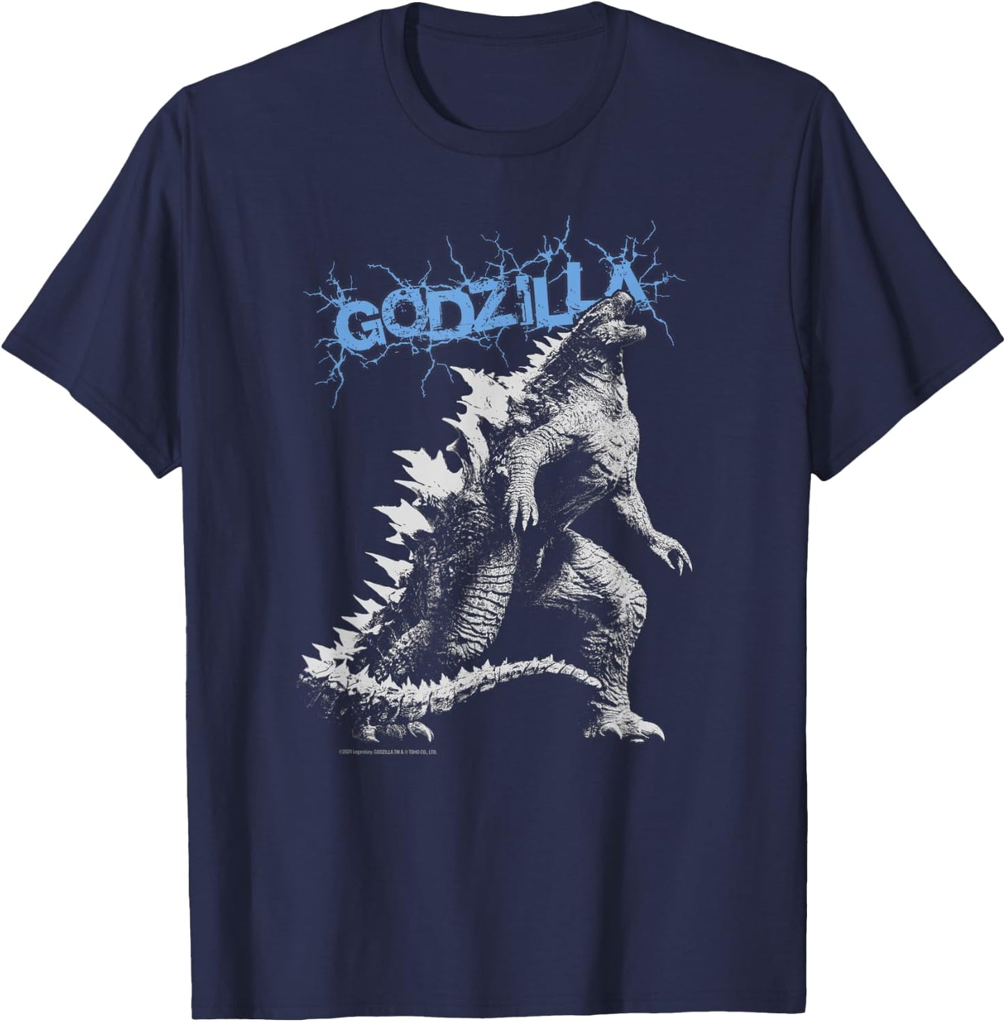 Godzilla x Kong - Adult , Black, S, Short Sleeve, Classic, Cartoon, Kaiju Fans, Kids, Adults T-Shirt - T-Shirt | Navy