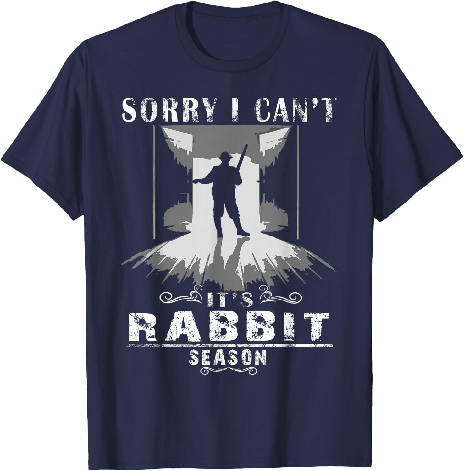 Rabbit Hunting Shirt Accessories Gear Funny Trapper Hunter T-Shirt - T-Shirt | Navy