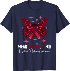 Multiple Myeloma Awareness T-Shirt - T-Shirt | Navy