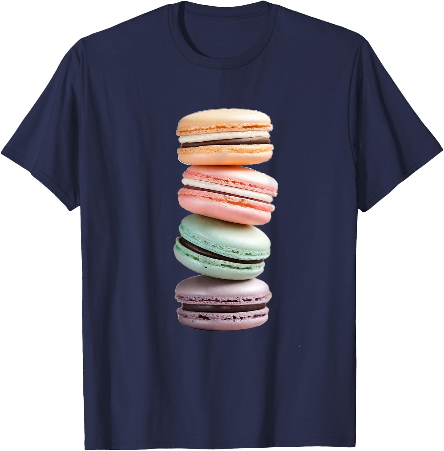 I Love Macarons Macaroon Just A Girl Who Loves Macarons T-Shirt - T-Shirt | Navy