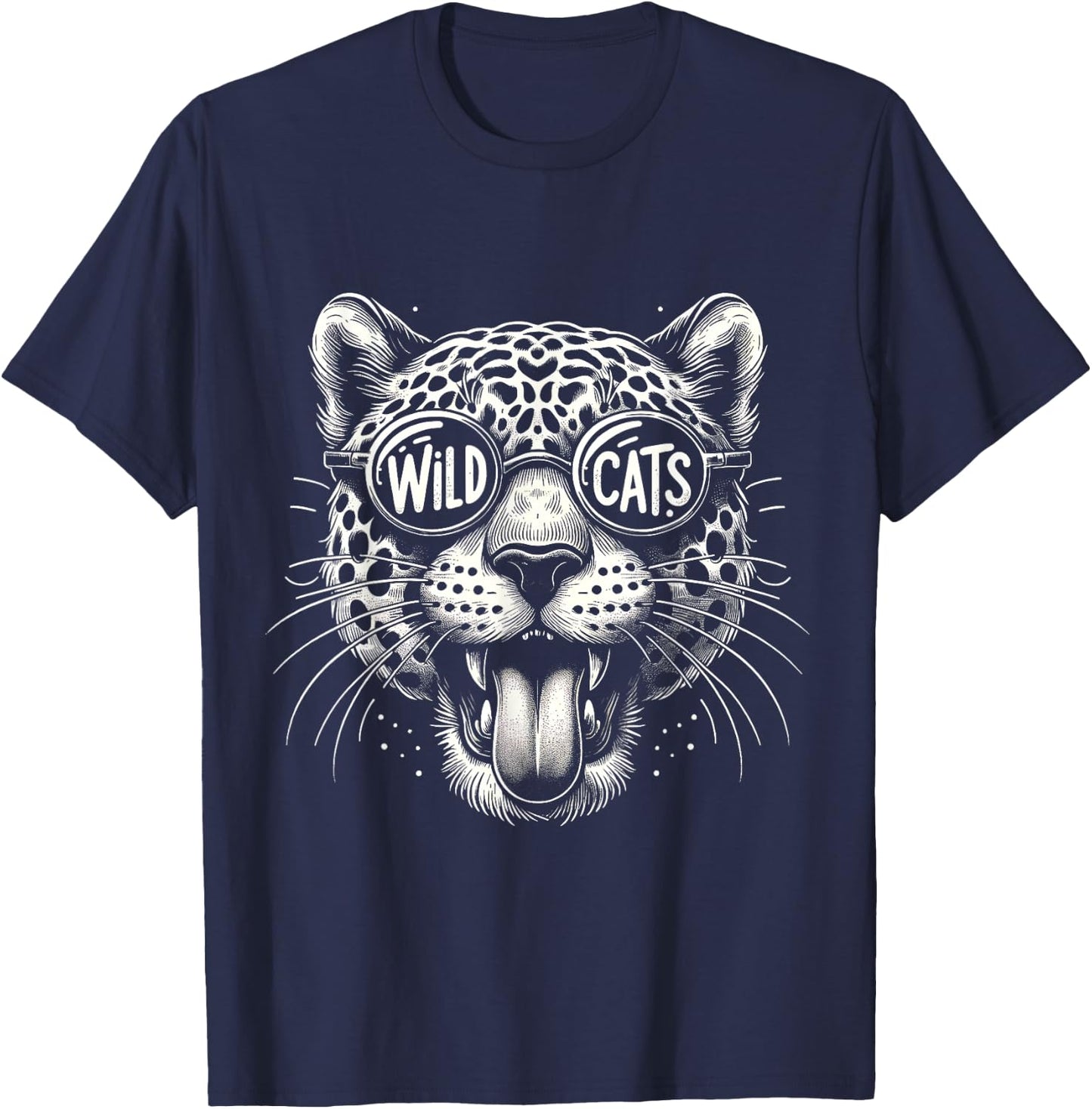 Wildcats School Sports Fan Team Spirit Back To school T-Shirt - T-Shirt | Navy