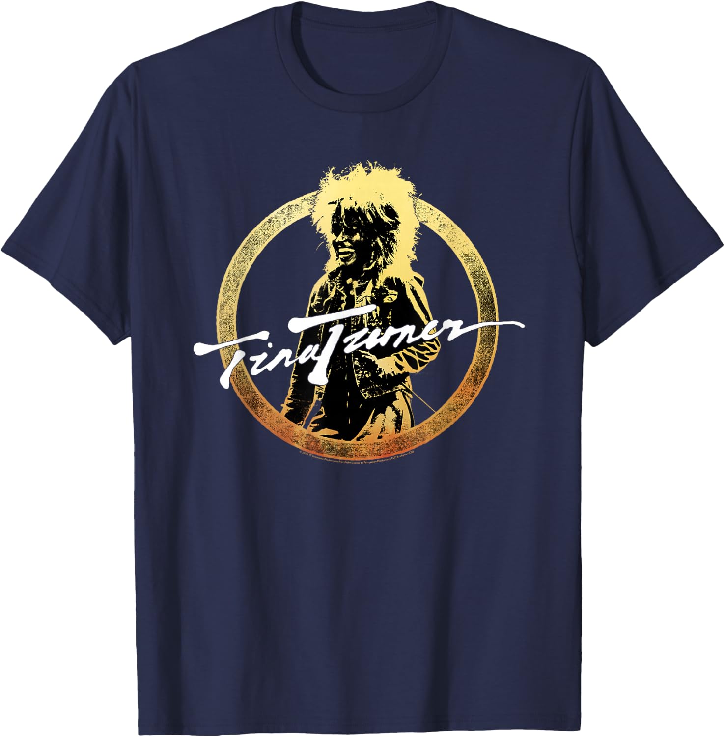Tina Turner Golden Circle T-Shirt - T-Shirt | Navy