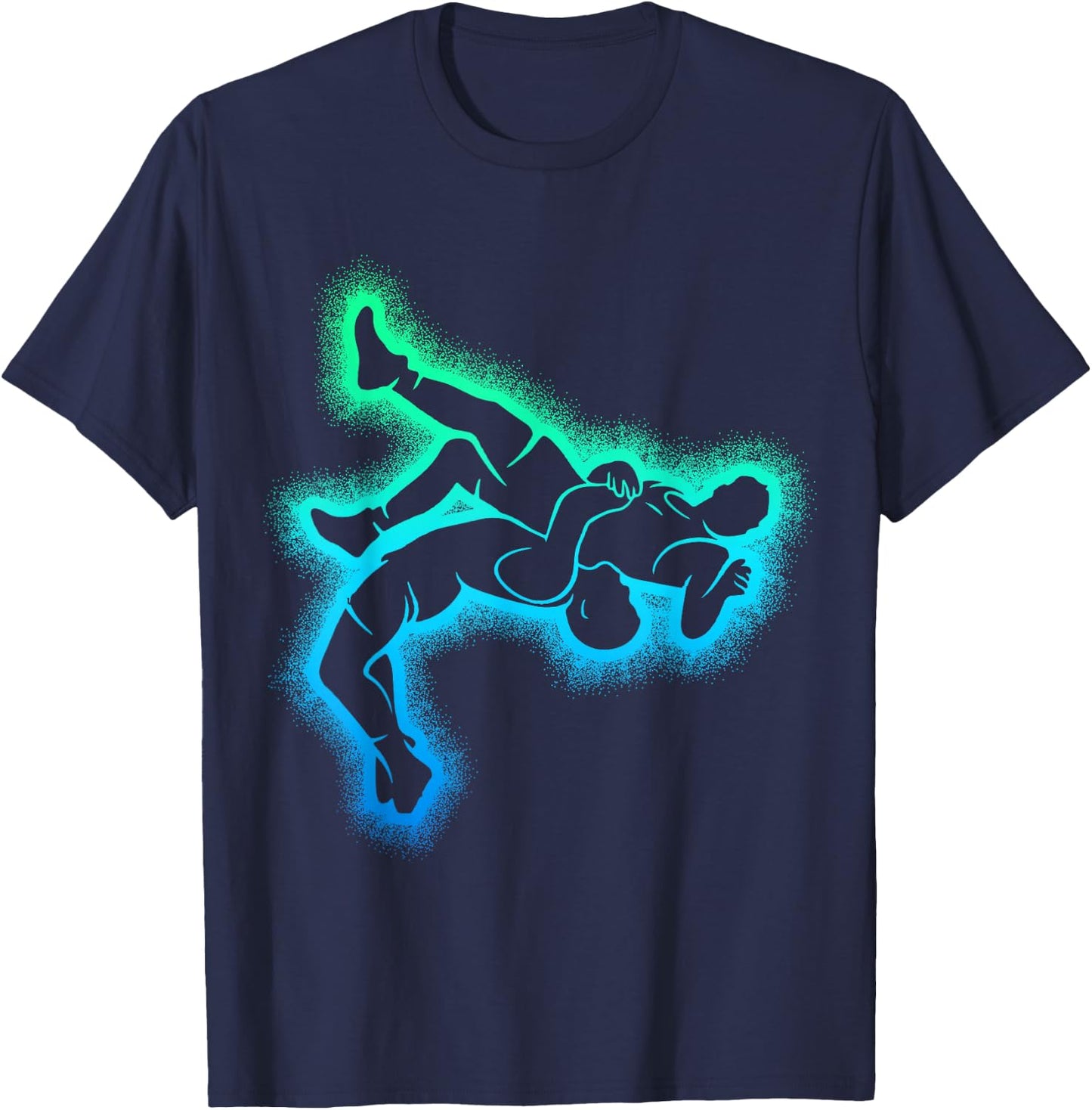 Wrestling Wrestler Men's Children's , black T-Shirt - T-Shirt | Navy