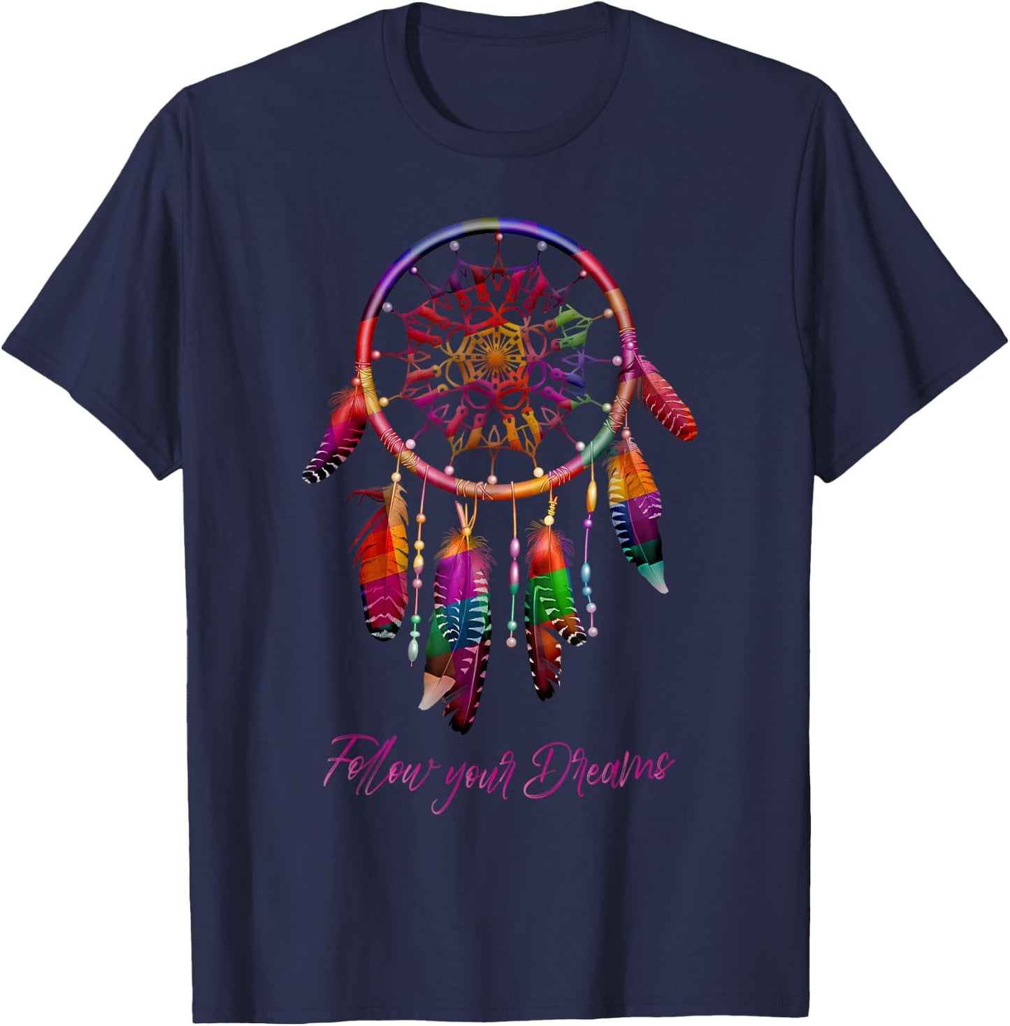 Traumfänger Tattoo I Indianer Feder I Traumfänger T-Shirt - T-Shirt | Navy
