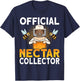 Honey Beekeeping Bee Official Nectar Collector - Beekeeper T-Shirt - T-Shirt | Navy
