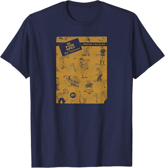 PGA Tour Vintage El Paso Open Officially Licensed T-Shirt - T-Shirt | Navy