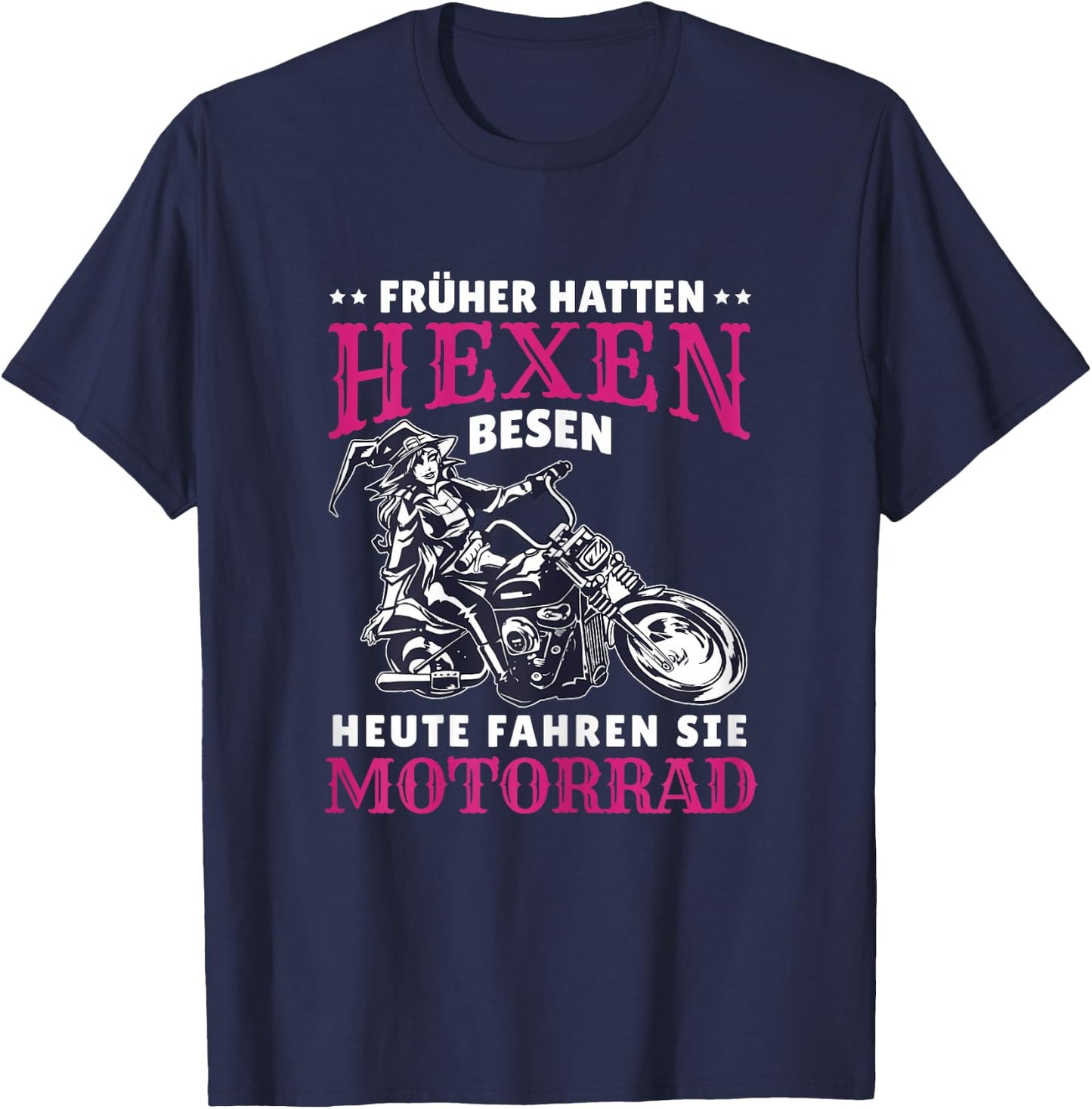 Motorrad Spruch Bikerin Heute Fahren Sie Motorrad T-Shirt - T-Shirt | Navy