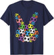 Easter Soccer Lover Bunny Head Ball Egg Hunting Spring T-Shirt - T-Shirt | Navy