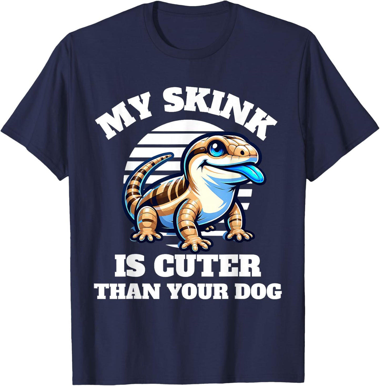 Blue Tongue Skink Owner T-Shirt - T-Shirt | Navy