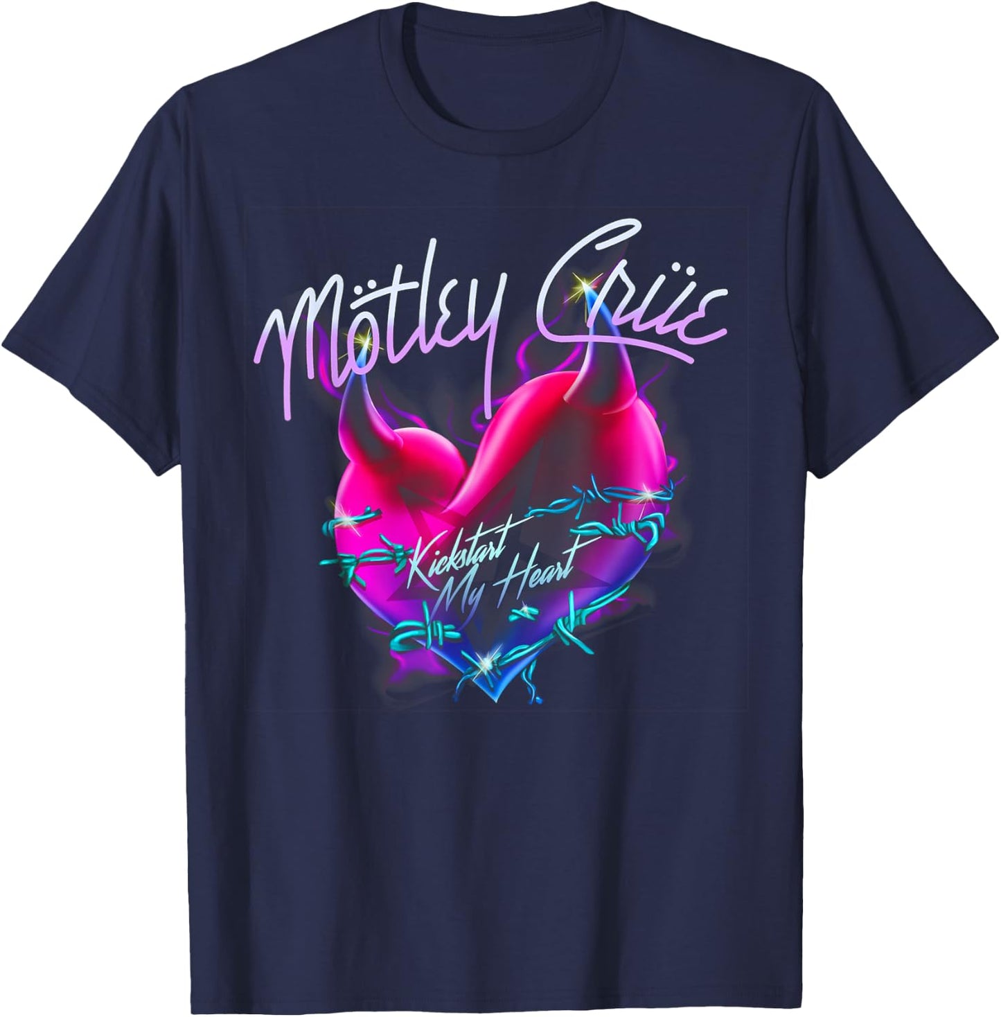 Mötley Crüe Kickstart My Heart , black T-Shirt - T-Shirt | Navy