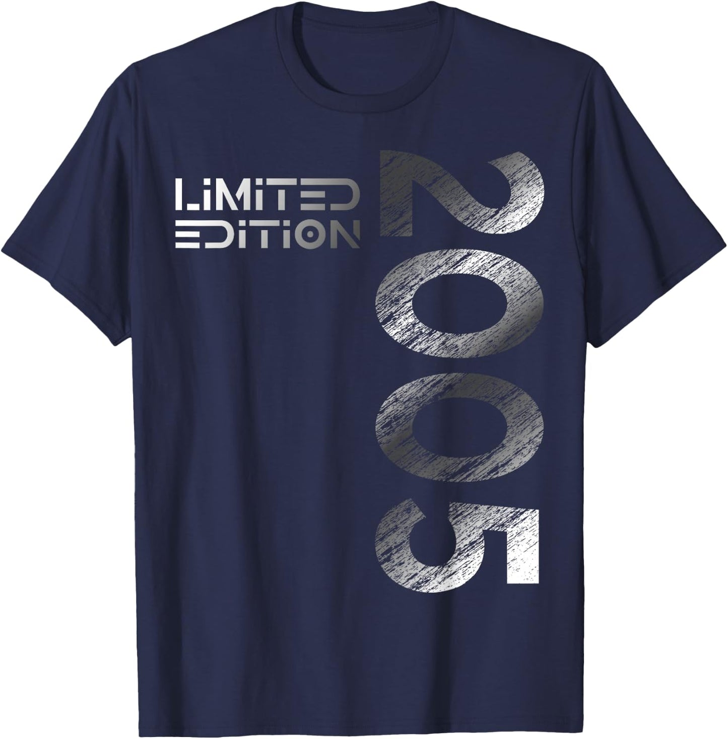 20th Birthday Limited Edition Vintage 2005 Man Woman , black T-Shirt - T-Shirt | Navy