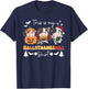 Cow Christmas Halloween This is My Hallothanksmas T-Shirt - T-Shirt | Navy