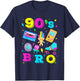90er Jahre Vibe 1990er Jahre Mode 90er Jahre Thema Outfit 90er Jahre Mottoparty T-Shirt - T-Shirt | Navy