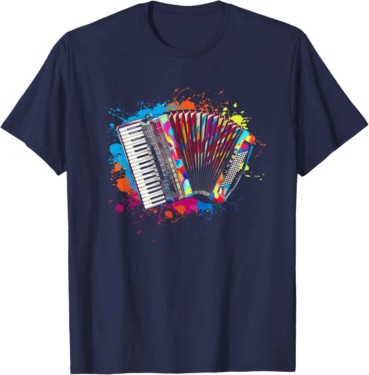 Accordéon Instrument Folklorique - Musique Accordéon T-Shirt - T-Shirt | Navy