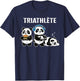 Geek Gift Triathlete Gaming Humor Panda , Black, S T-Shirt - T-Shirt | Navy