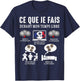 Boccia Boule What I Do Petanque Balls Funny , Black, S T-Shirt - T-Shirt | Navy
