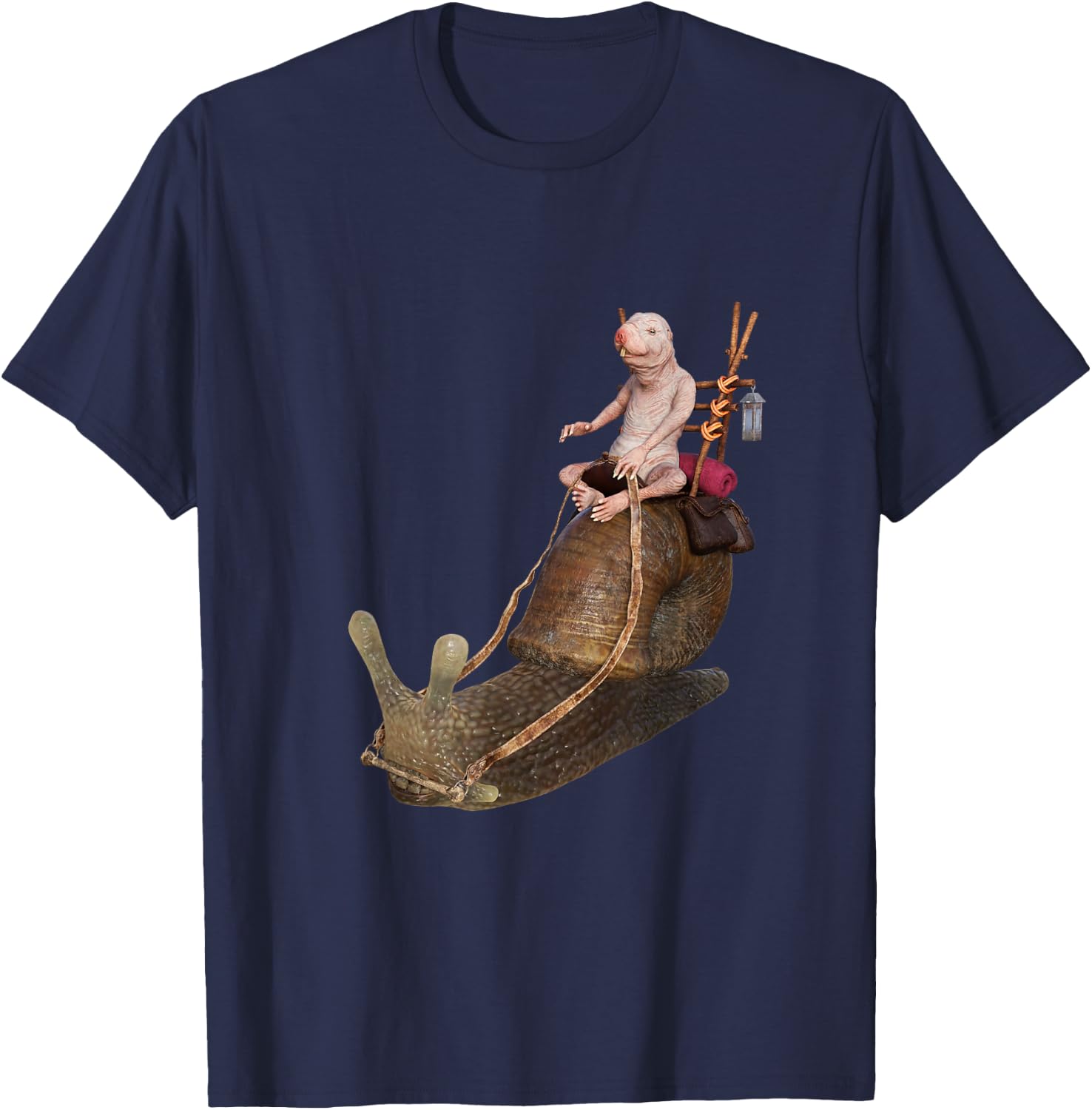I Just Really Like Naked Moles Ok? Funny Naked Mole Rat T-Shirt - T-Shirt | Navy