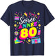 Party 80s Birthday Party 80s Retro Style , Black, S T-Shirt - T-Shirt | Navy