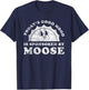 Funny Cute Retro Vintage Moose T-Shirt - T-Shirt | Navy