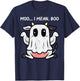 Halloween Ghost Cow Moo i Mean Boo Costume Kids Women Men T-Shirt - T-Shirt | Navy