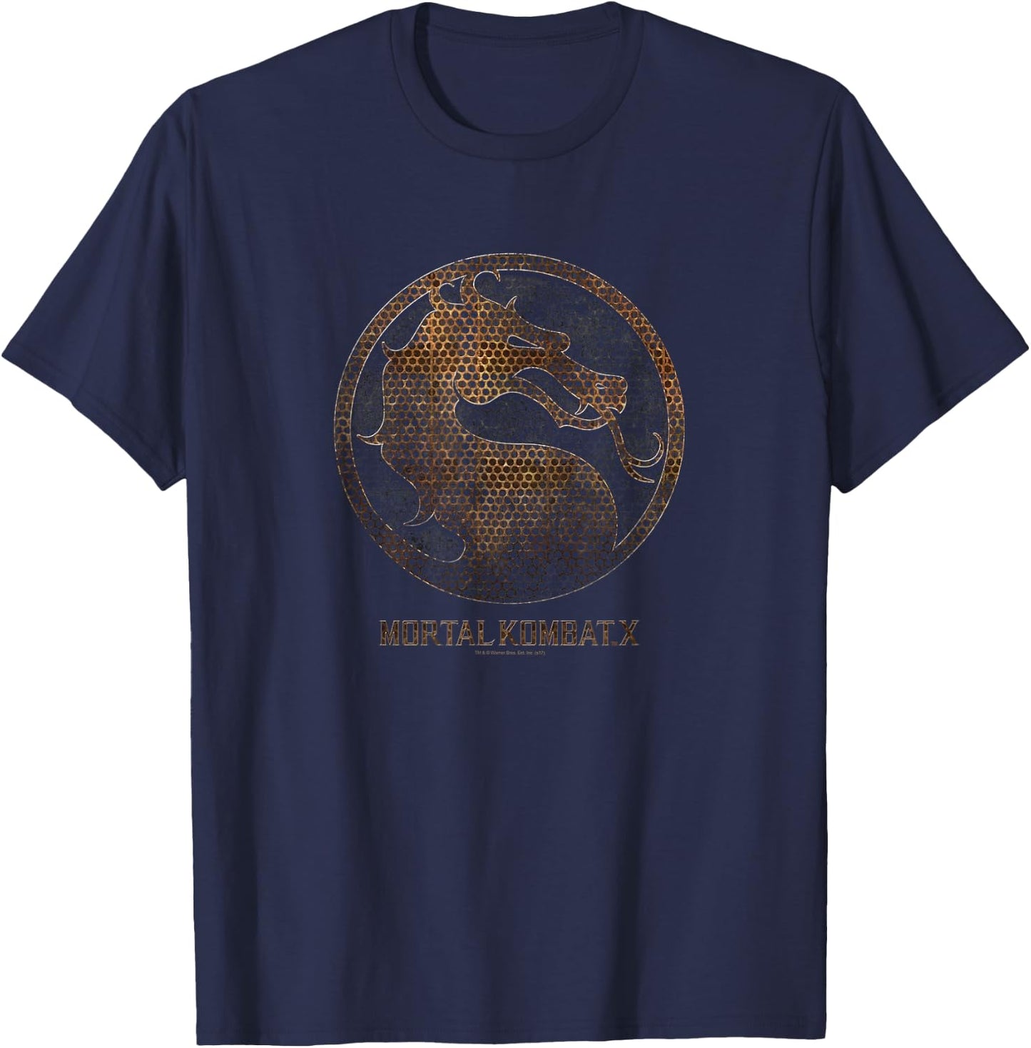 Mortal Kombat X Metal Seal T-Shirt - T-Shirt | Navy