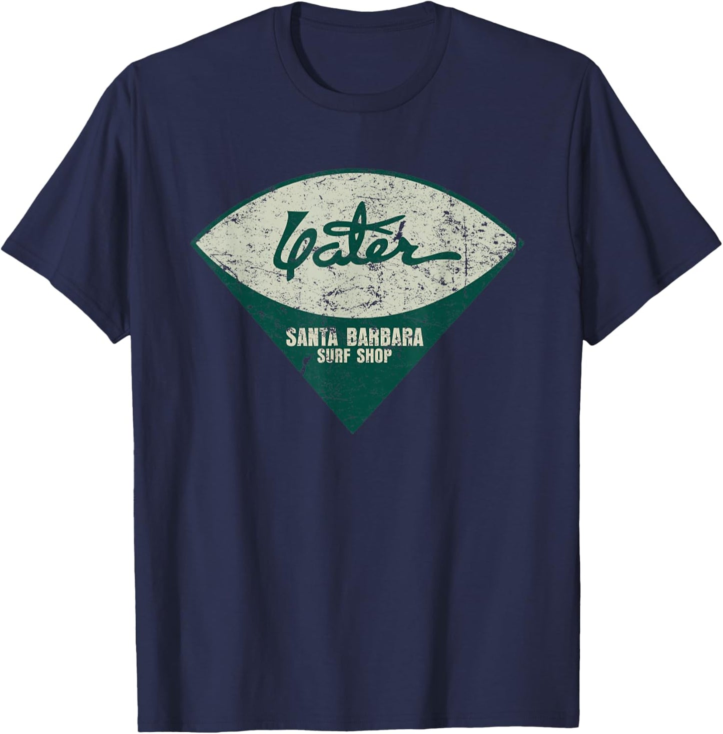 Vintage Yater Surf Surfboards Distressed Men And Women T-Shirt - T-Shirt | Navy