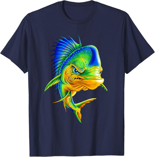 Angry Mahi Mahi Fish Sport Fishing Fisherman Sea Crew