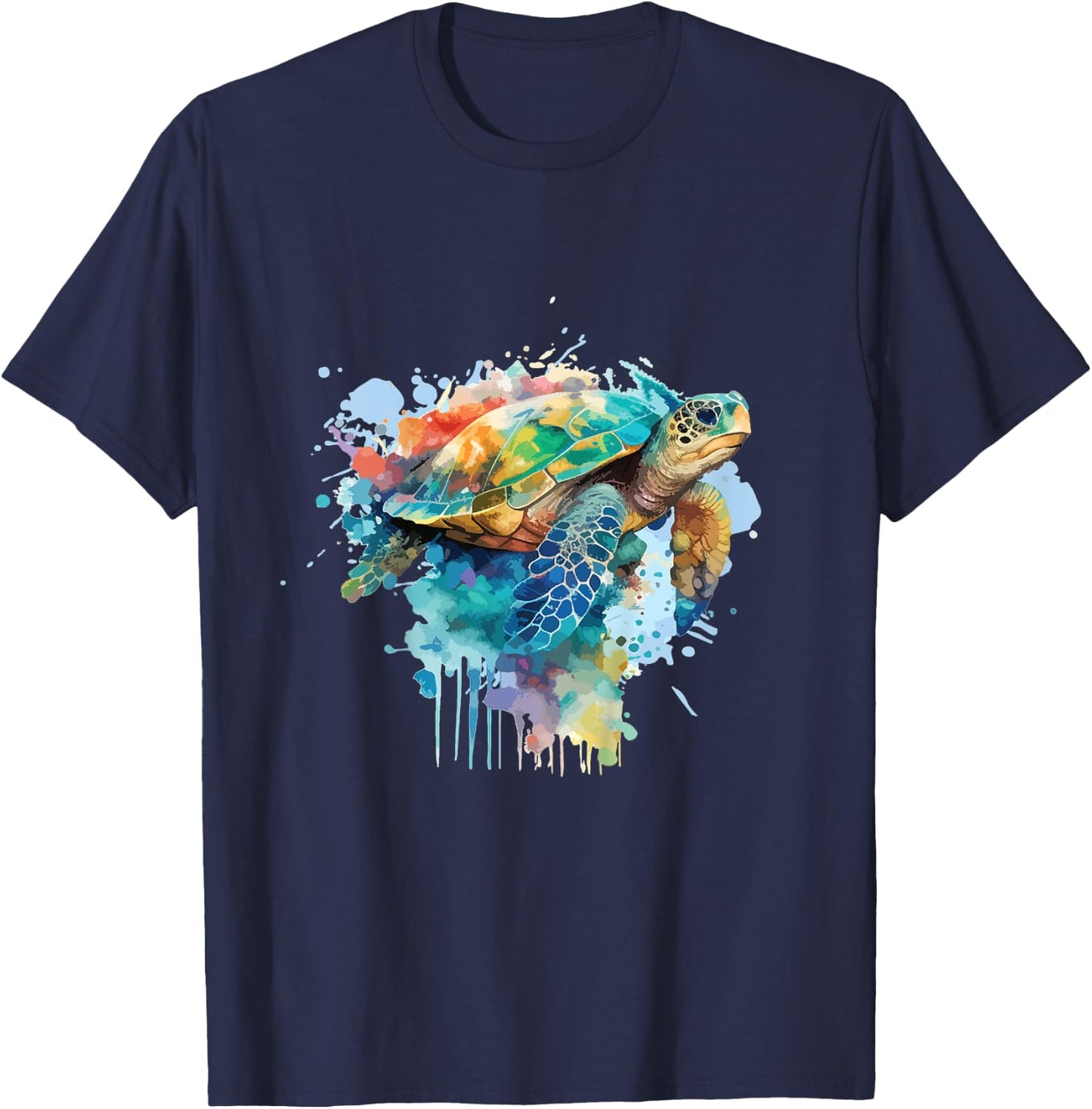 Kinder Schildkröten Kinder Wasserschildkröte Ozean Meer Schildkröte T-Shirt - T-Shirt | Navy