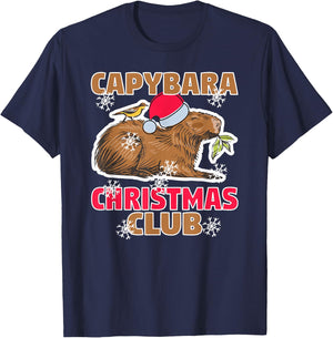 Capybara Christmas Club - Capybara Enthusiast The Best T-Shirt - T-Shirt | Navy