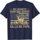 My Favorite Hunting Buddy Calls Me Papa Funny Hunting T-Shirt - T-Shirt | Navy