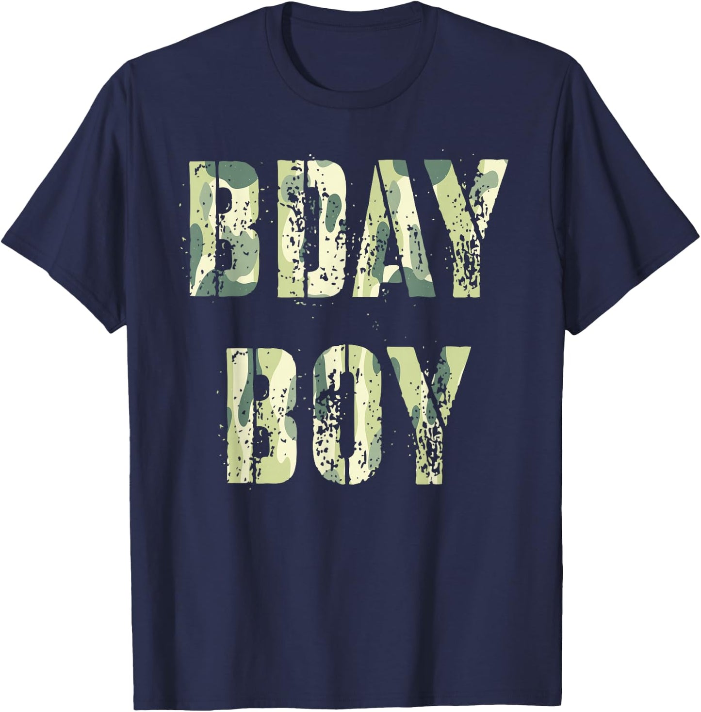 Camouflage Theme Bday Boy Military Little Officer Birthday T-Shirt - T-Shirt | Navy