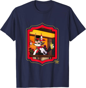 Hotel Hazbin - Husk , Black T-Shirt - T-Shirt | Navy