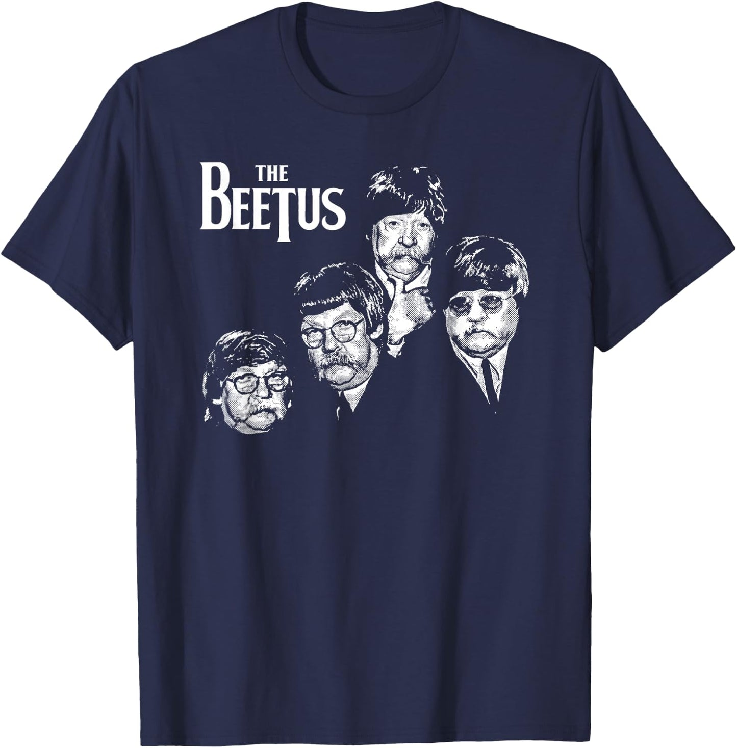 The Beetus Funny Retro 1960s Rock Music Diabeetus Vintage T-Shirt - T-Shirt | Navy