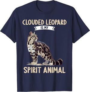 Clouded Leopards Clouded Leopard is my spirit animal T-Shirt - T-Shirt | Navy