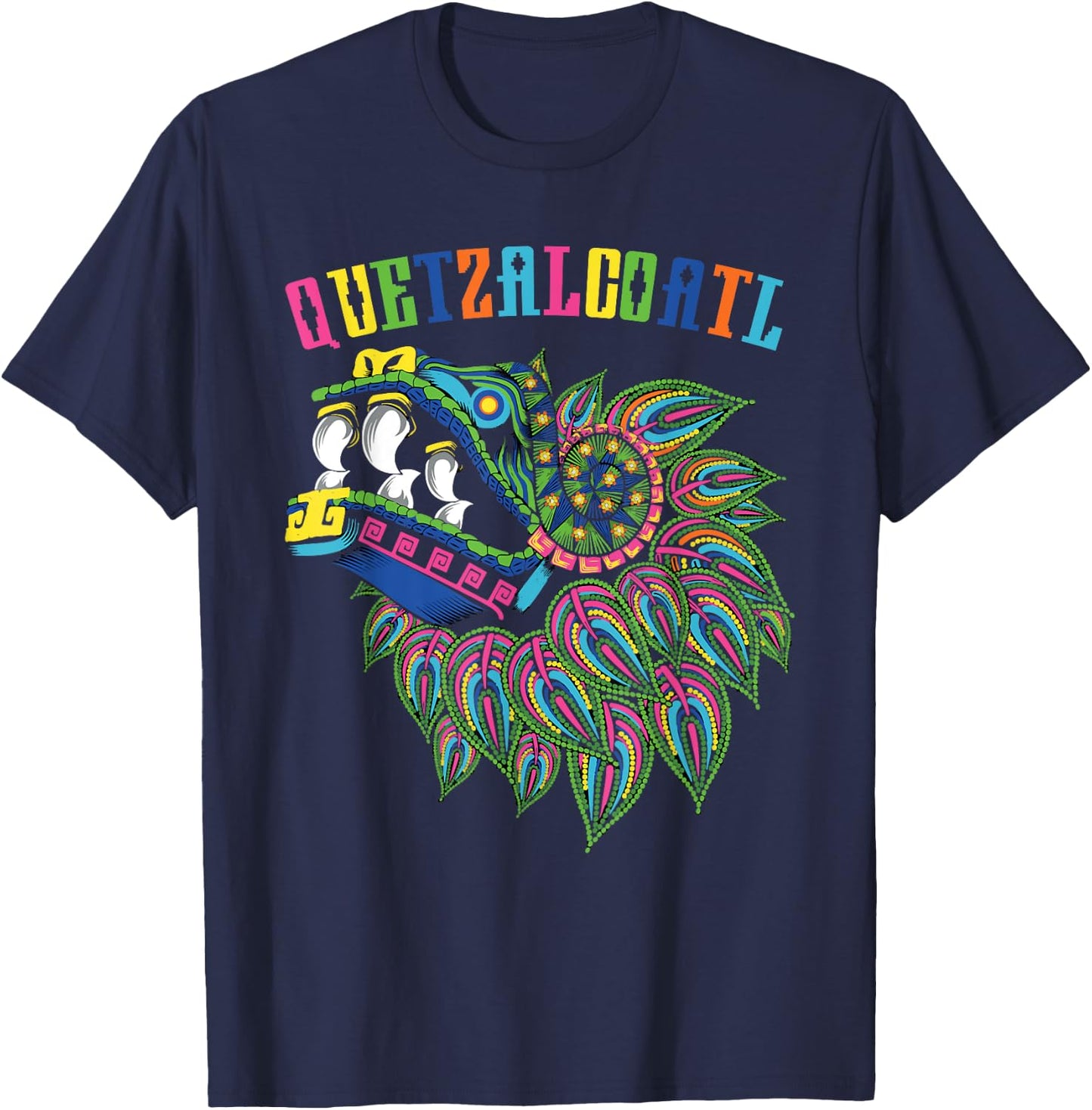 Aztec God Quetzalcoatl Cool Snake Dragon Inca Maya Gifts T-Shirt - T-Shirt | Navy