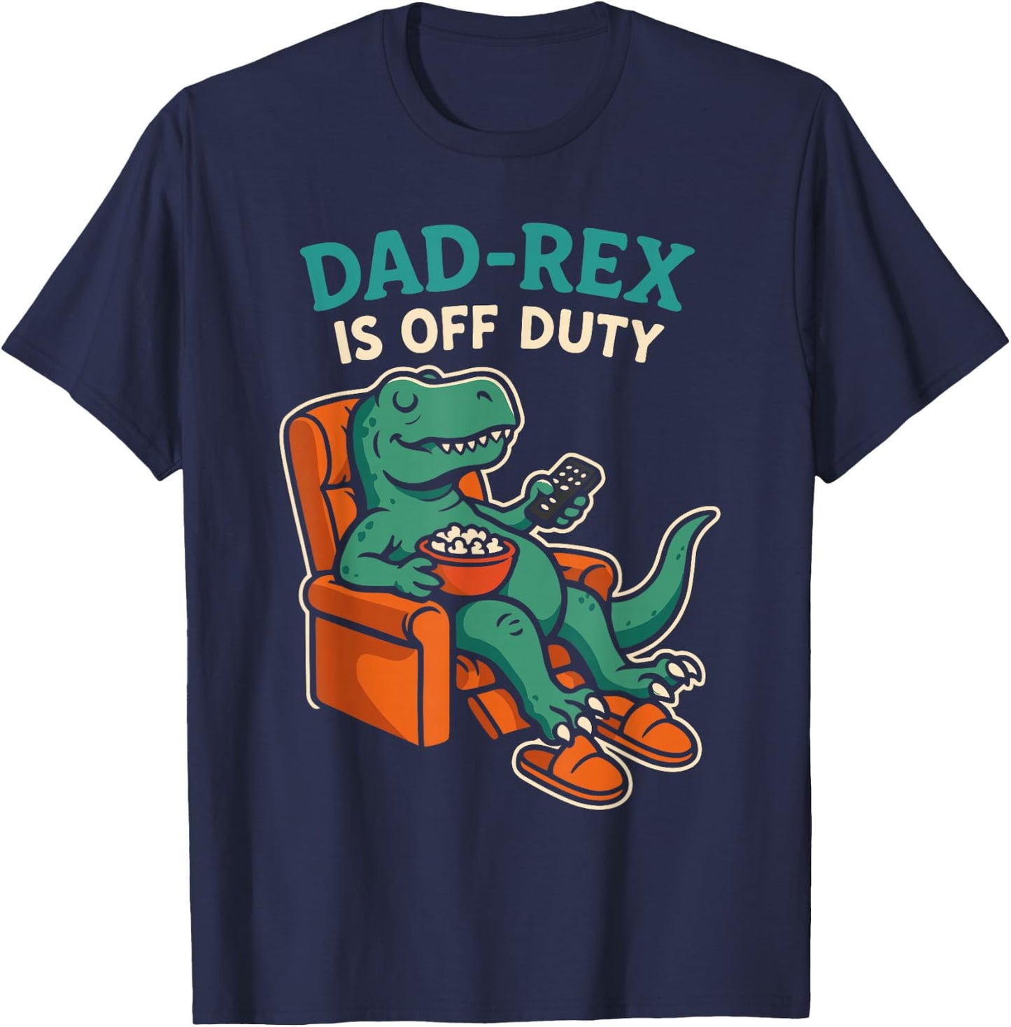 Papa-Rex Fashion Activated Funny Dino Dad Gift T-Rex T-Shirt - T-Shirt | Navy