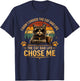 The Cat Dad Life Chose Me Funny Cat Dad T-Shirt - T-Shirt | Navy