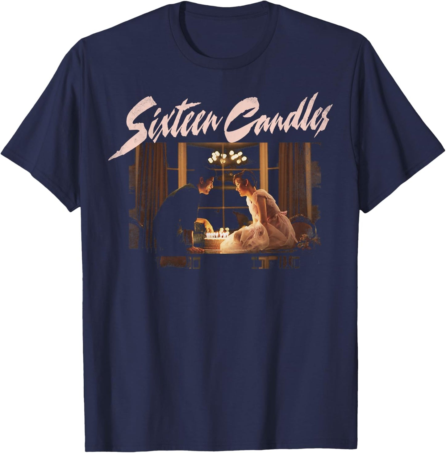 Sixteen Candles Samantha Jake Cake Photo T-Shirt - T-Shirt | Navy