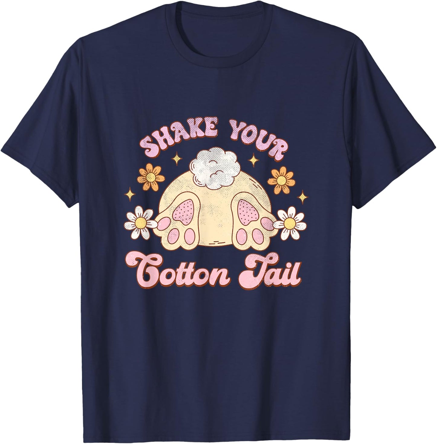 Shake Your Cotton Tail Funny Easter T-Shirt - T-Shirt | Navy